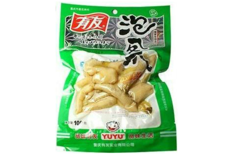 YOUYOU CHICKEN FEET (PICKLED CABBAGE) 100G